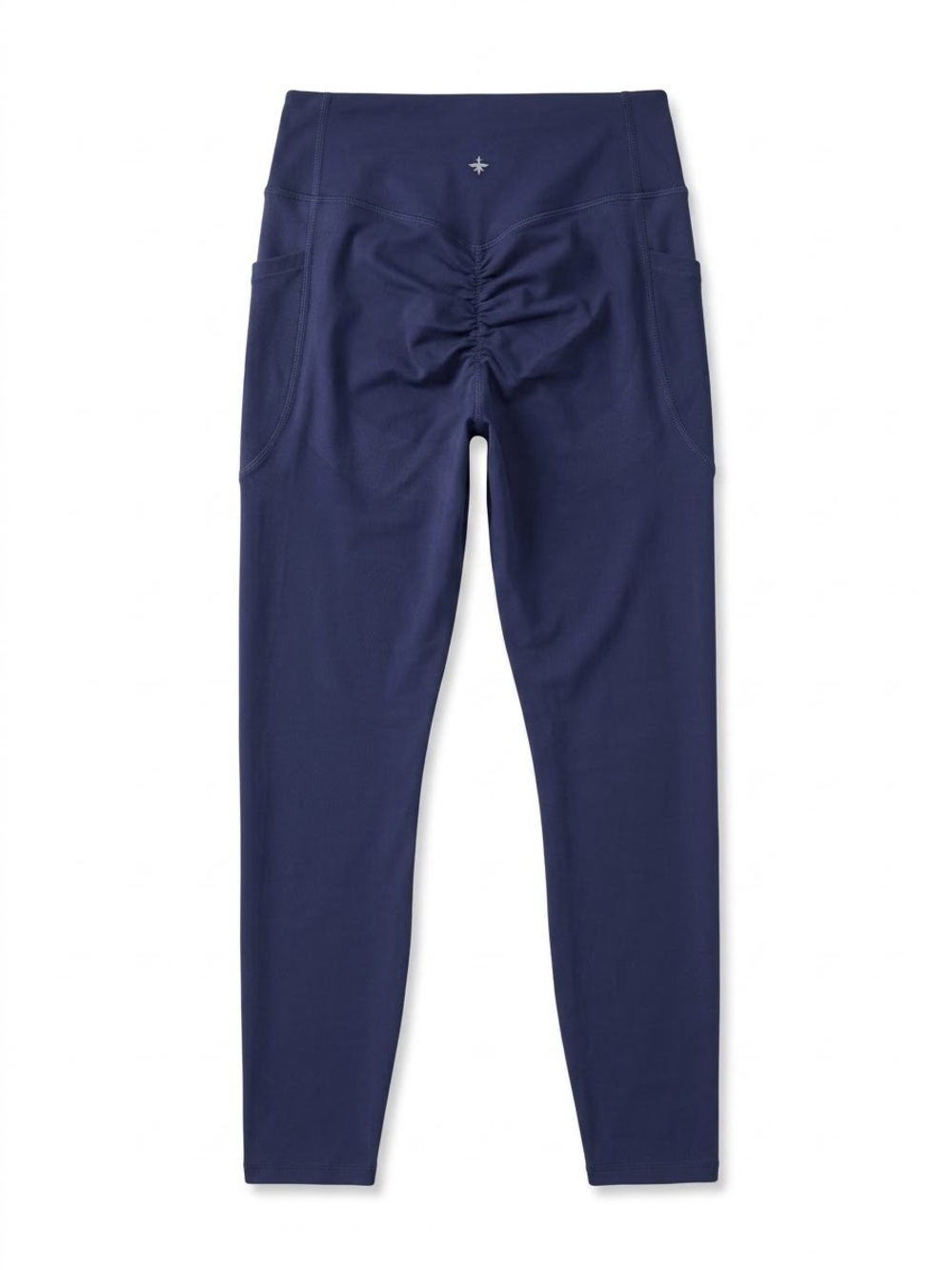 HALARA Navy Scrunch-Back High-Rise Leggings with Side Pockets